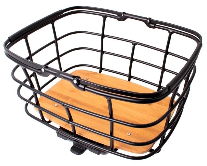 Kurv Atran Duo L AVS Sort m/bambus bund 44x26x36 vol.27L