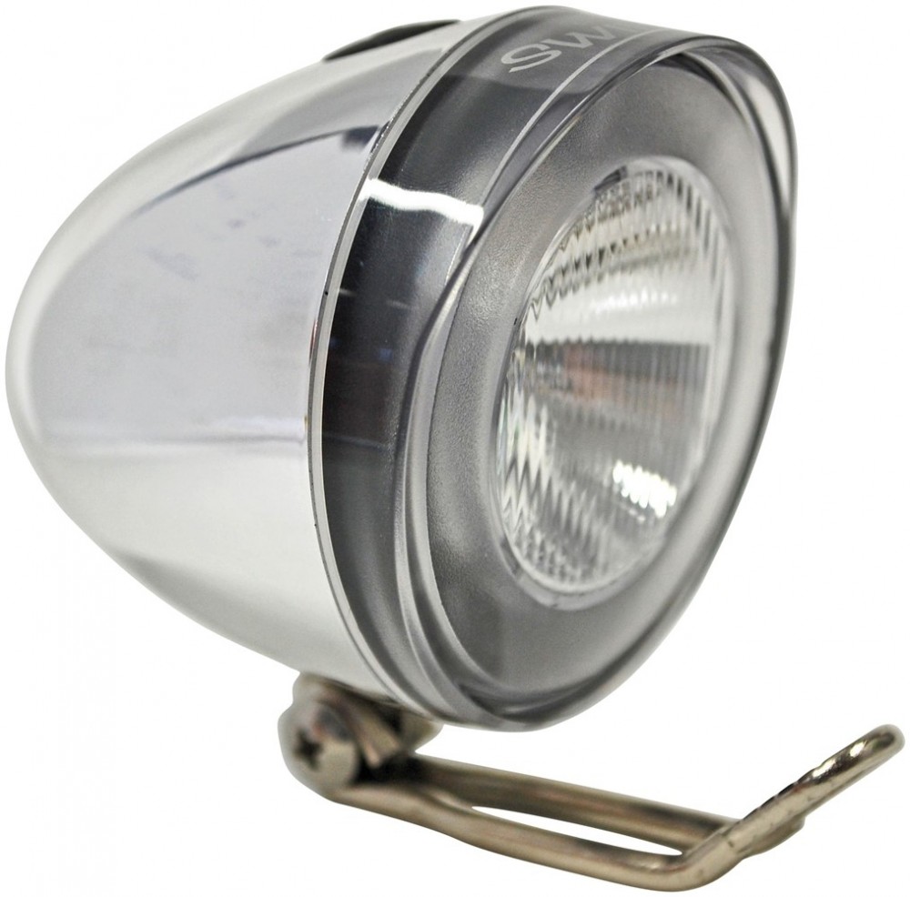 Forlygte Raleigh Tourist Retro chrom med fast lys Godkendt